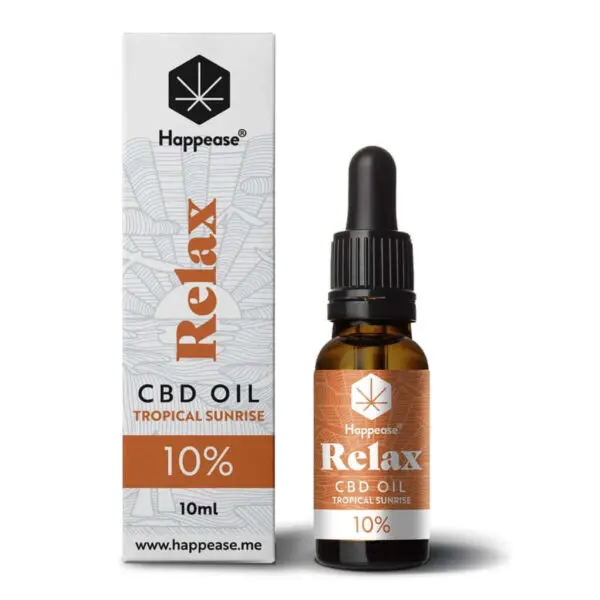 Óleo de CBD para relaxar 10%- Happease Tropical Sunrise (10ml)Tropical Sunrise (10ml)