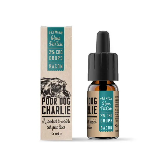 CBD para cães- Óleo 2% Pharma Hemp com sabor a Bacon (10ml)