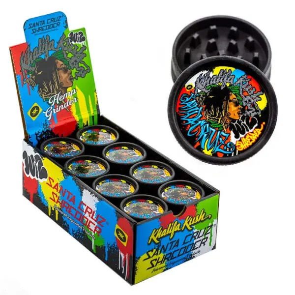 Grinder biodegradável 2 partes, Santa Cruz x Wiz Khalifa Edição especial - 55mm